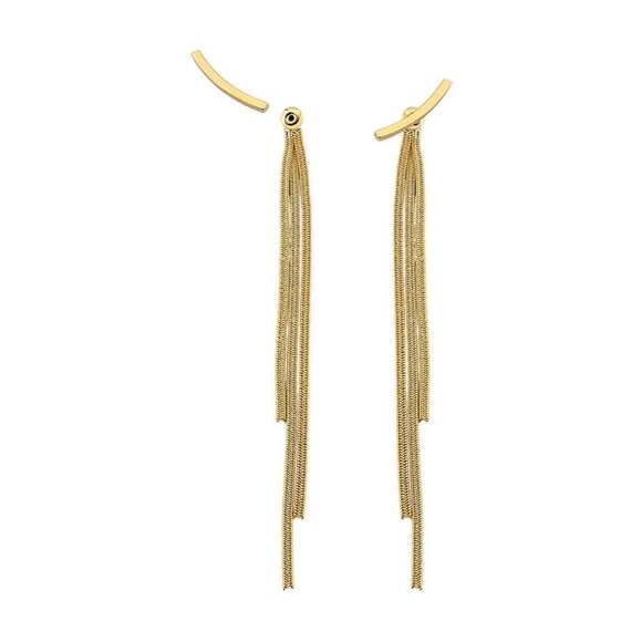 Gold Filled Cascade Drop Ear Jackets - Picture 3 of 3